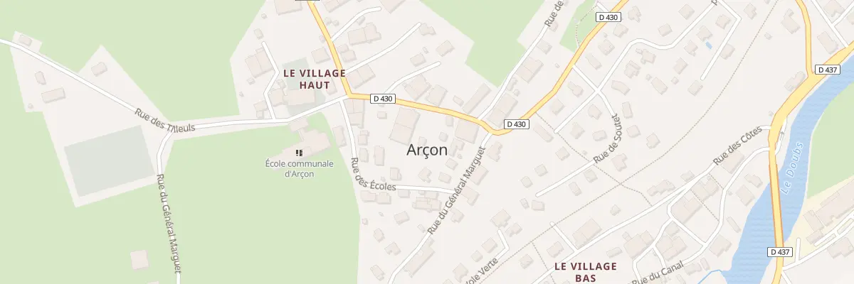 Plan du 13B Gr Grande Rue à Arçon