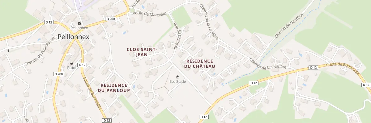 Plan du 8 Rue du château à Peillonnex