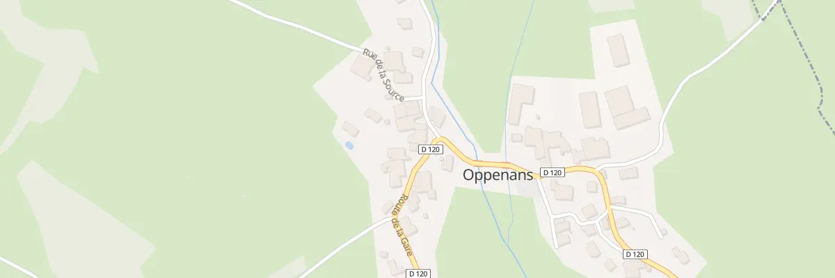 Plan du 5 Rte de la Gare à Oppenans