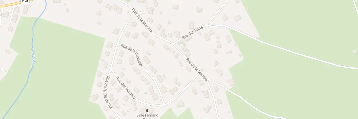 Plan du 14B La Menere à Uxegney