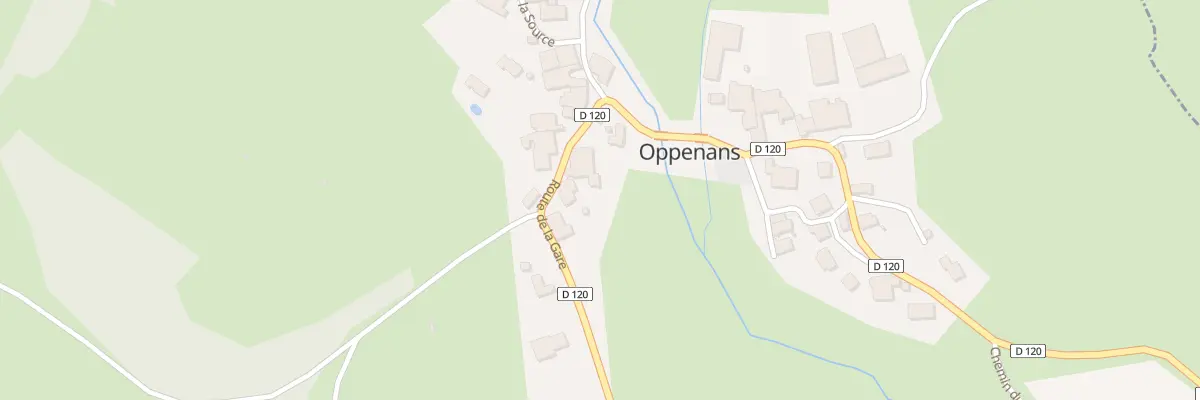 Plan du 8 Rte de la Gare à Oppenans
