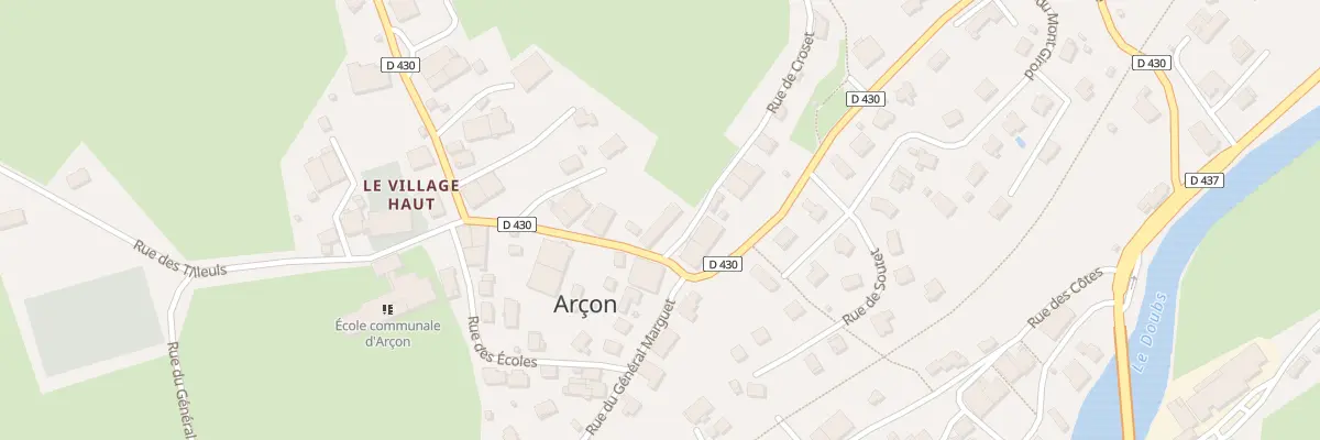 Plan du 24 Gr Grande Rue à Arçon