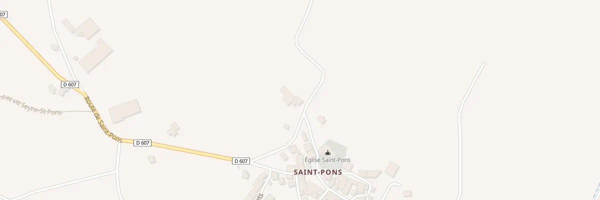 Plan du 5138 Saint Pons à Seyne
