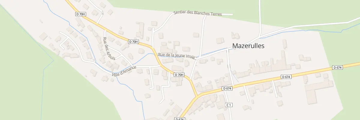 Plan du 3 Rue de la Jeune Vroie à Mazerulles