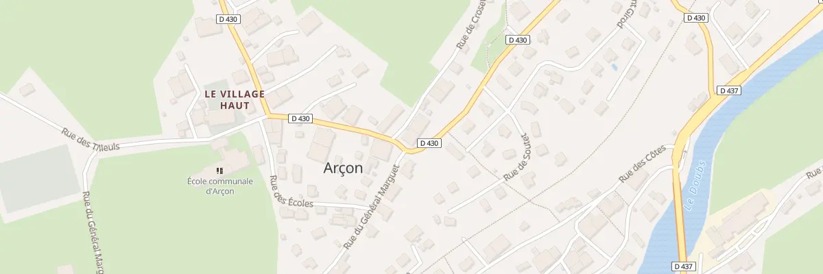 Plan du 22 Gr Grande Rue à Arçon
