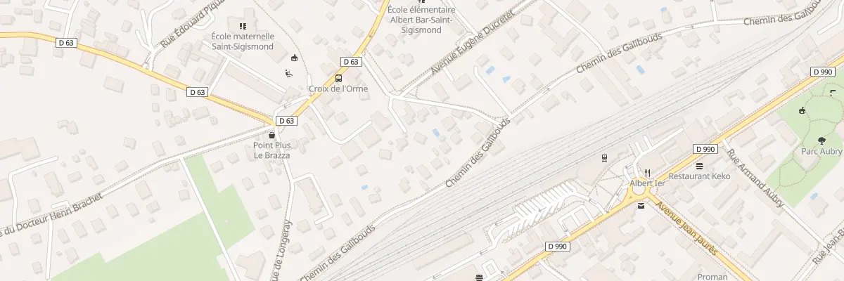 Plan du 11 Rue du Docteur Rene Armand à Albertville