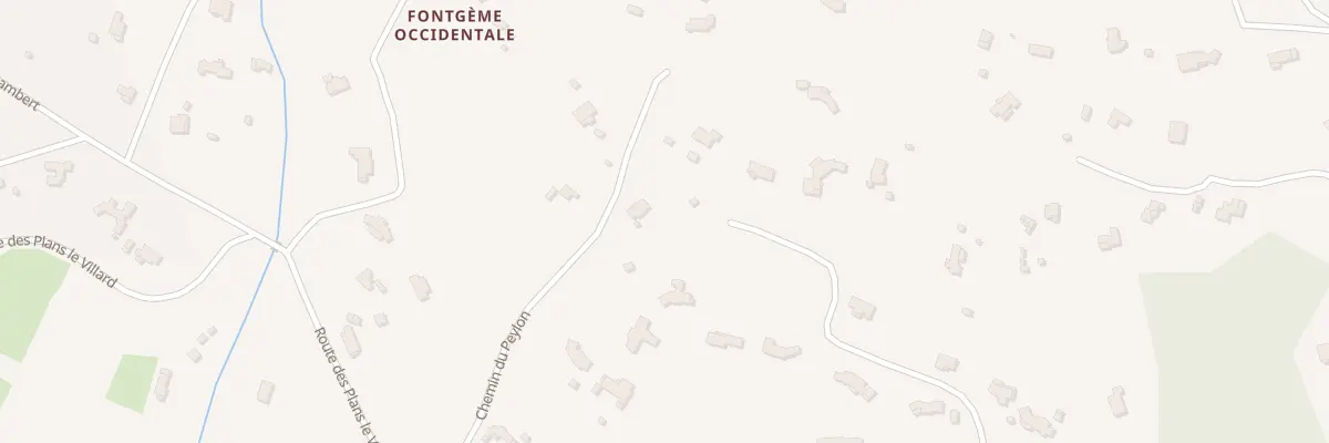 Plan du 284 Che du Peylon à Flayosc