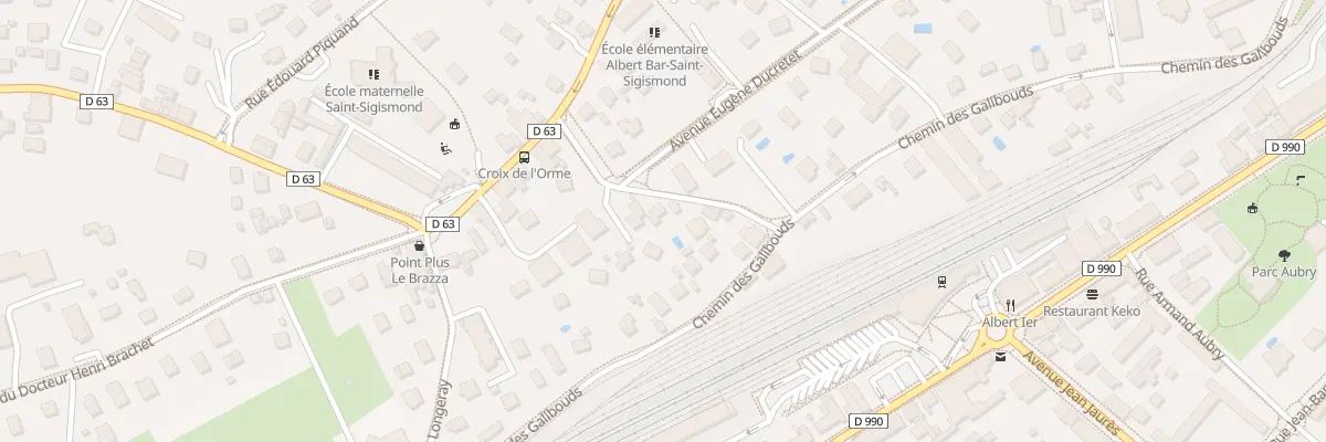 Plan du 7 Rue du Docteur Rene Armand à Albertville