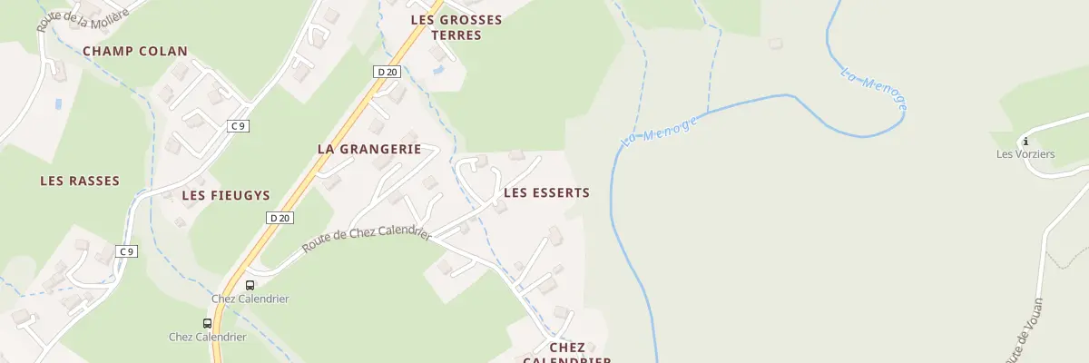 Plan du 195 Rte de Chez Calendrier à Saint-André-de-Boëge