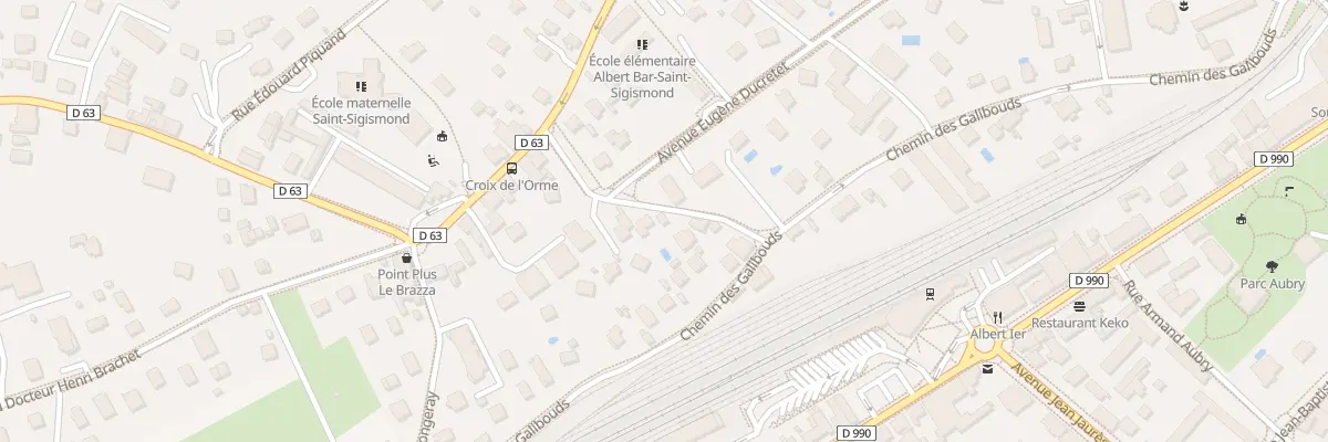 Plan du 7B Rue du Docteur Rene Armand à Albertville