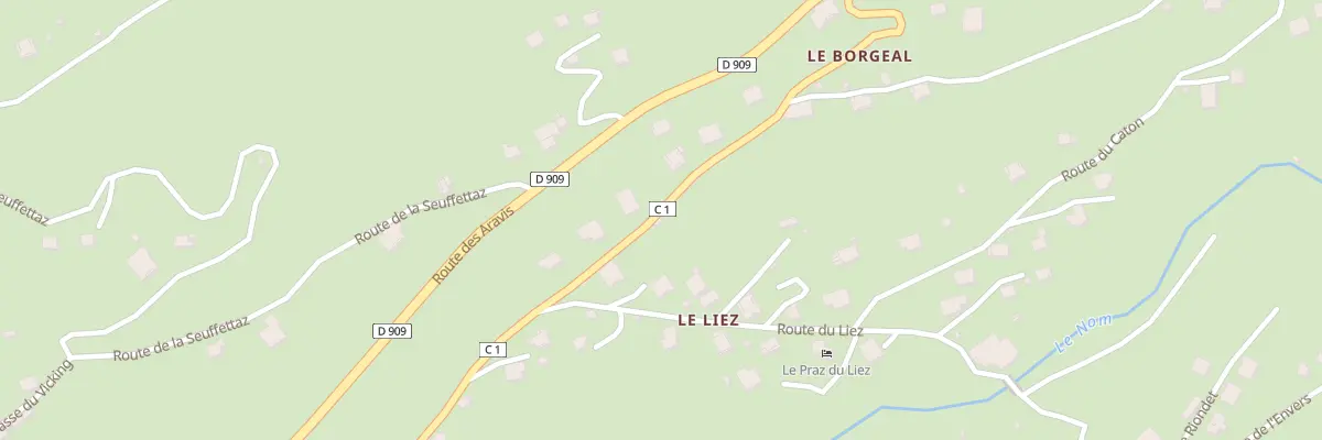 Plan du 1384 Rte du Borgeal aux Villards-sur-Thônes
