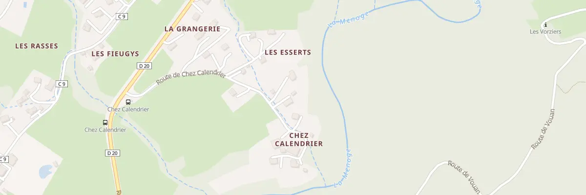 Plan du 285 Rte de Chez Calendrier à Saint-André-de-Boëge