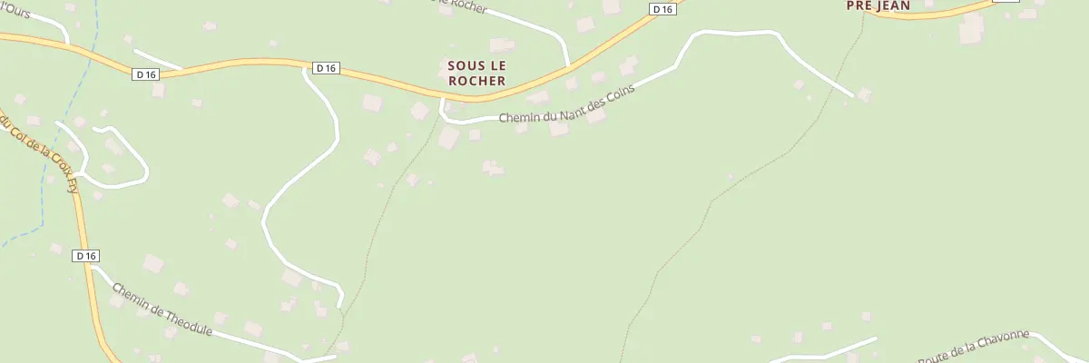 Plan du 4278 Rte du Col de la Croix Fry à Manigod