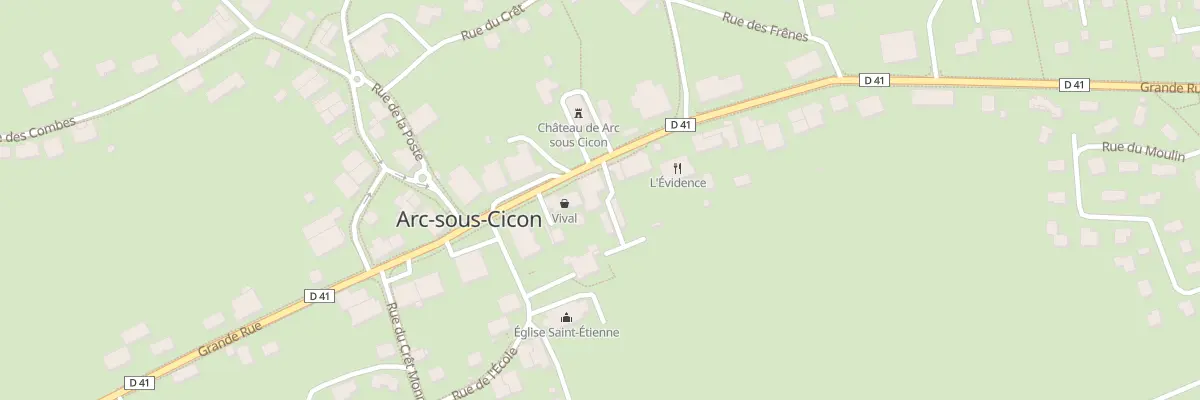 Plan du 22 Gr Grande Rue à Arc-sous-Cicon