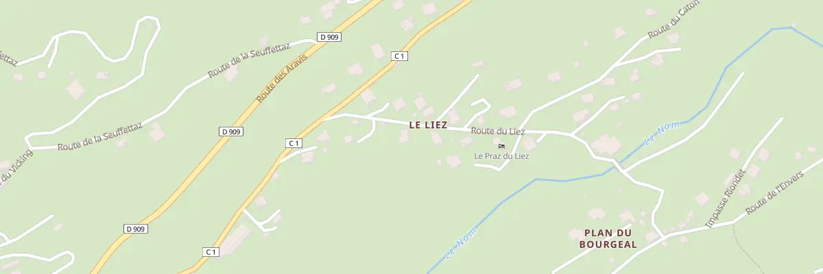 Plan du 128 Rte du Liez aux Villards-sur-Thônes