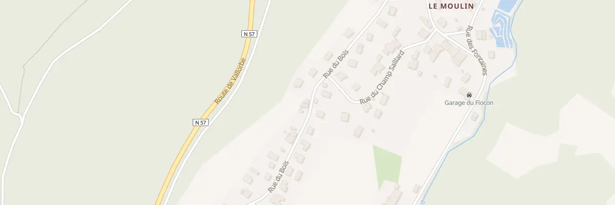 Plan du 25 Rue du Bois à Jougne