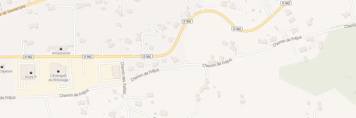 Plan du 1069 Che de Fréjus à Lorgues