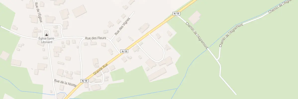Plan du 2 Rue Grande Rue à Genevreuille