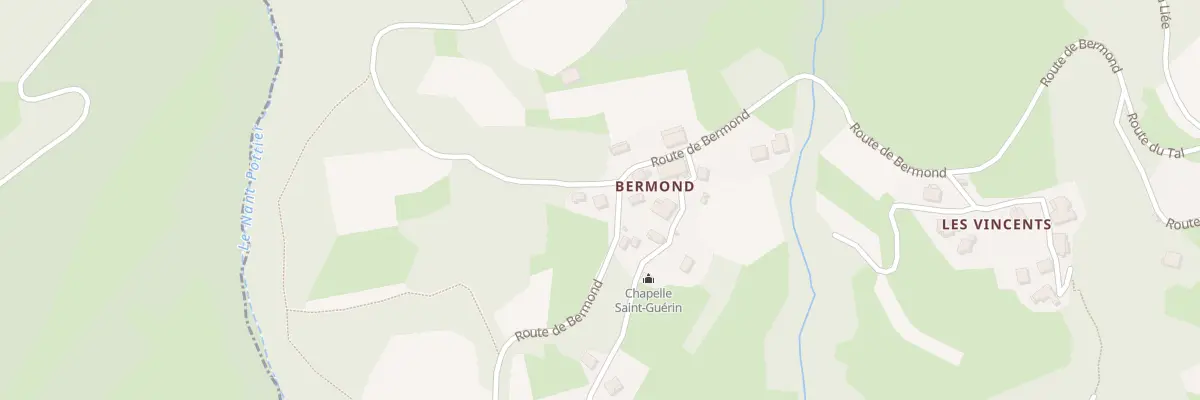 Plan du 405 Rte de Bermond à Pallud
