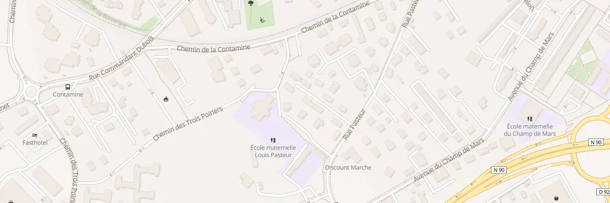 Plan du 80 Rue pasteur à Albertville