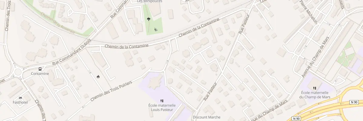 Plan du 68A Rue pasteur à Albertville
