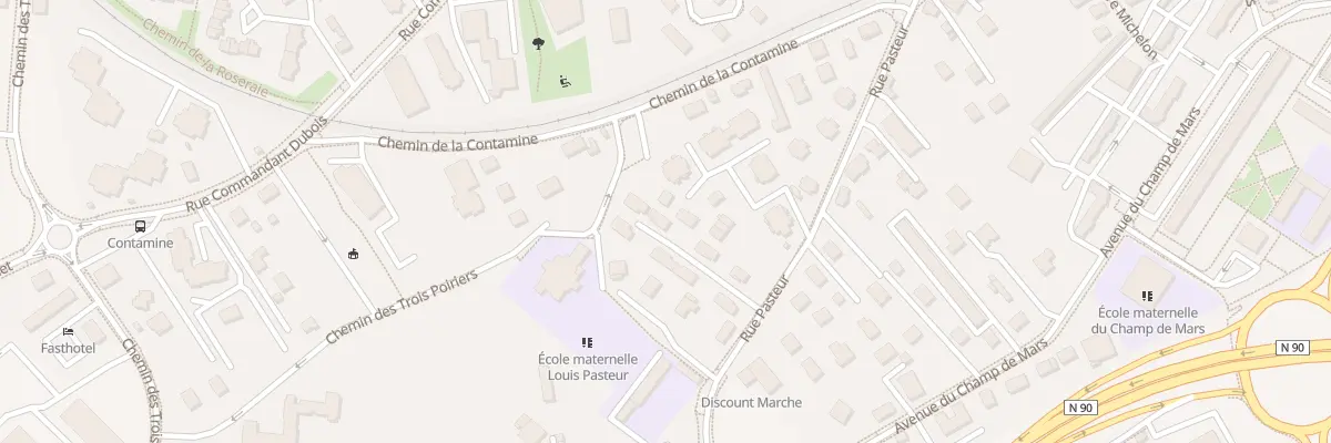 Plan du 74 Rue pasteur à Albertville