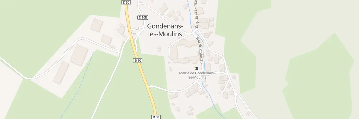 Plan du 5006 Rue du Château à Gondenans-les-Moulins
