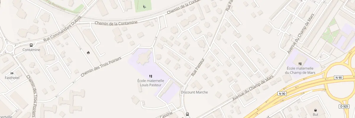 Plan du 82 Rue pasteur à Albertville