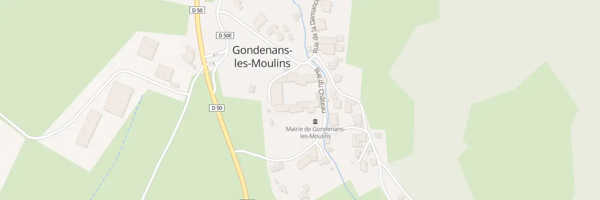 Plan du 8 Au Chateau à Gondenans-les-Moulins