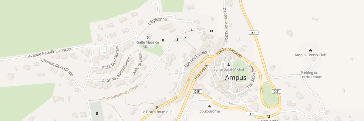 Plan du 5250 Rue des Lauves à Ampus