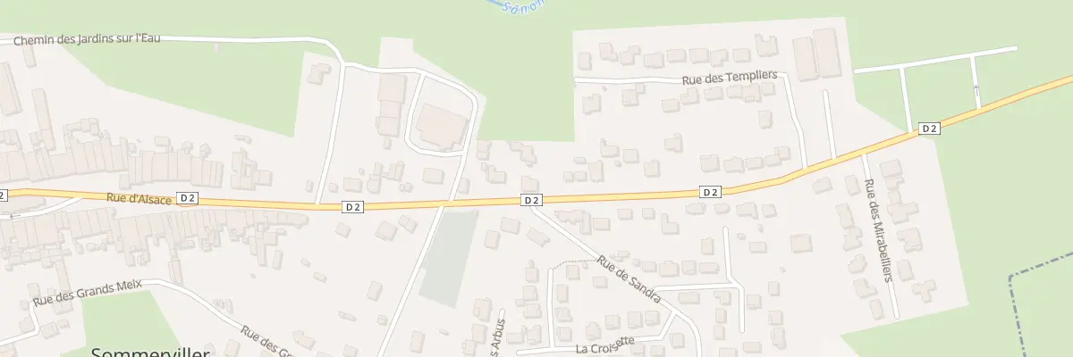 Plan du 91 Rue d’Alsace à Sommerviller