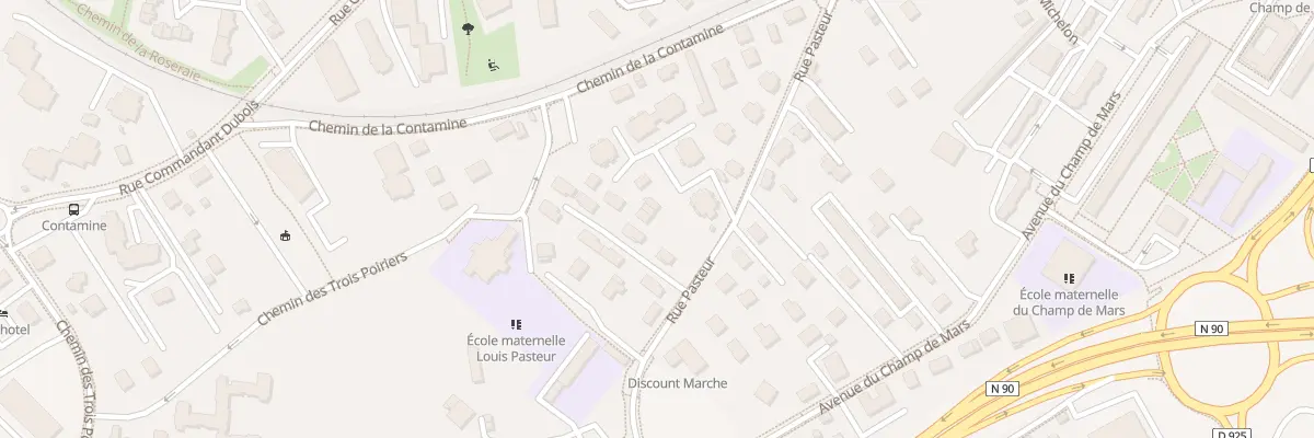 Plan du 68 Rue pasteur à Albertville