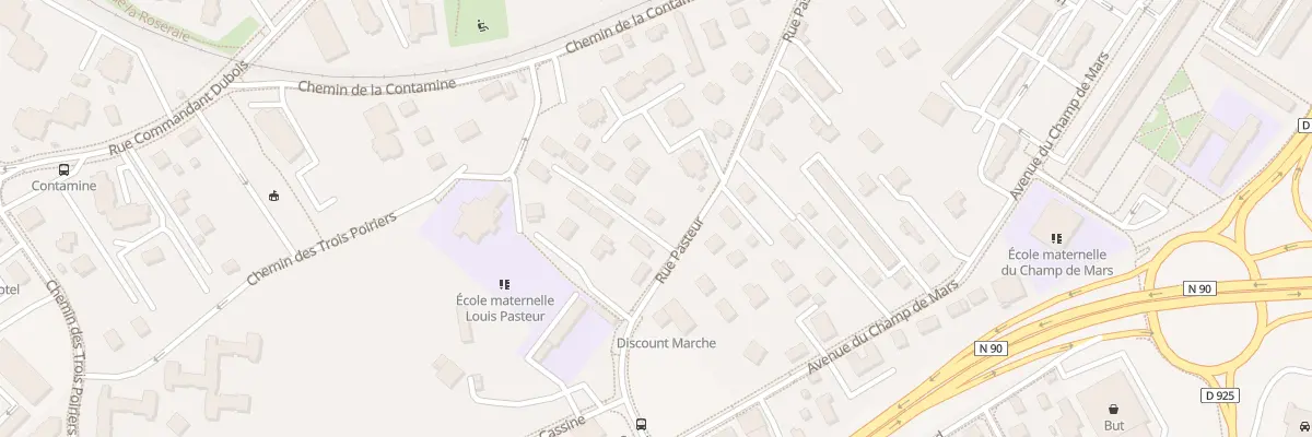 Plan du 70 Rue pasteur à Albertville