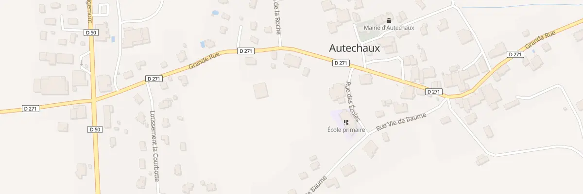 Plan du 14 Gr Grande Rue à Autechaux