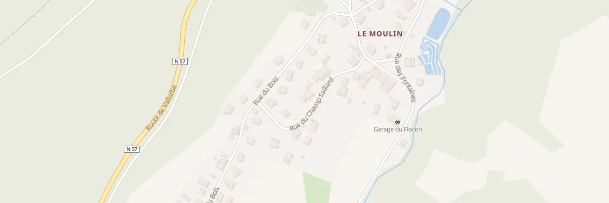 Plan du 5 Rue du Champ Saillard à Jougne