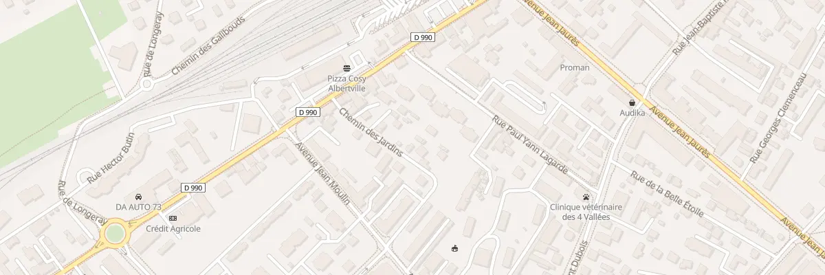 Plan du 7 Rue des Jardins à Albertville