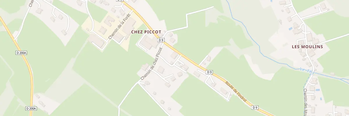 Plan du 1400 Rte de Findrol à Peillonnex