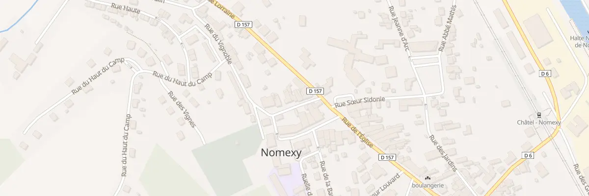 Plan du 6 Rue du Vignoble à Nomexy