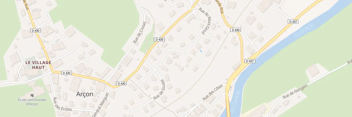 Plan du 17 Rue du Mont Girod à Arçon