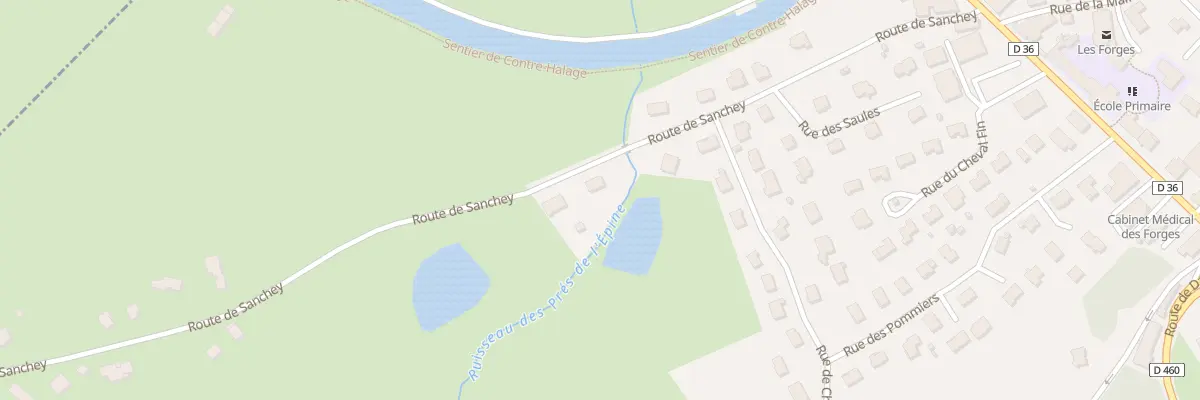 Plan du 7 Rte de Sanchey aux Forges