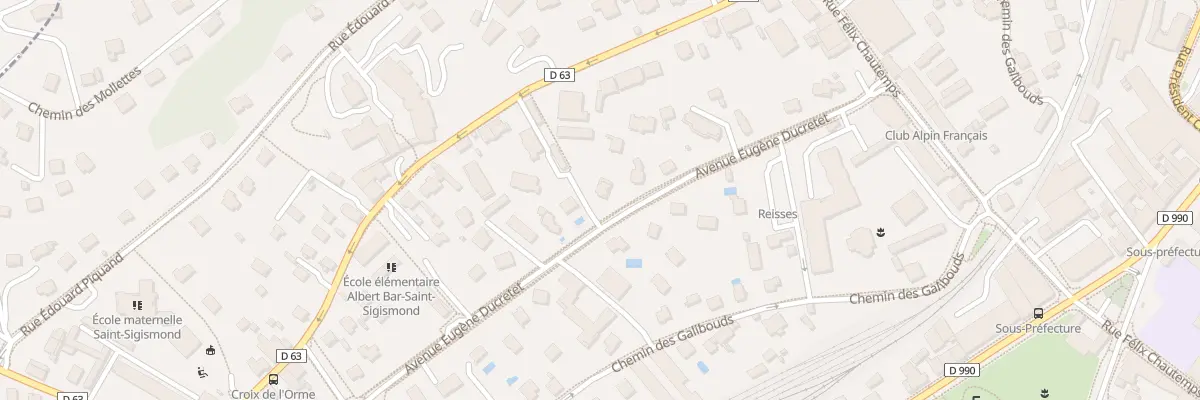 Plan du 244A Av Eugène Ducretet à Albertville
