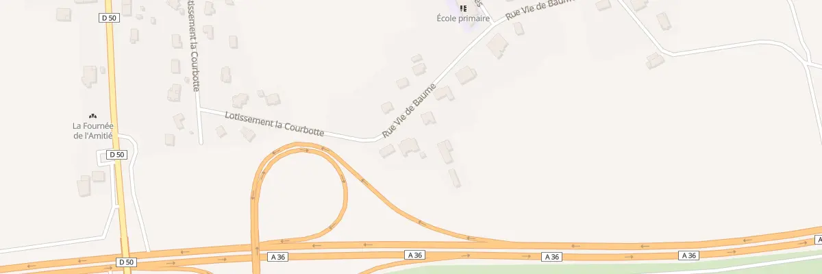 Plan du 21 Rue Vie de Baume à Autechaux