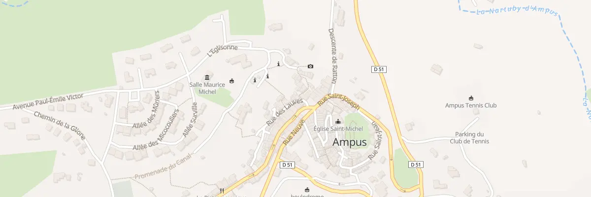 Plan du 1 Rue des Lauves à Ampus