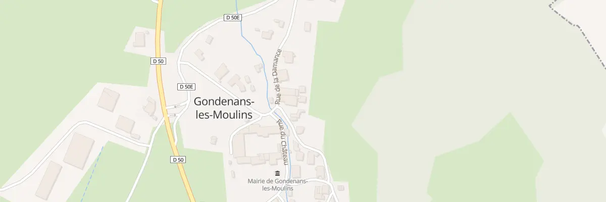 Plan du 5024 Rue de la Damance à Gondenans-les-Moulins