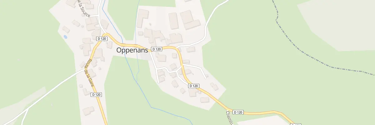 Plan du 2 Imp des Vergers à Oppenans