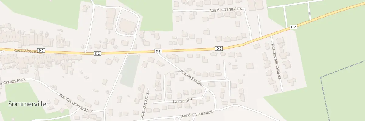 Plan du 88 Rue d’Alsace à Sommerviller