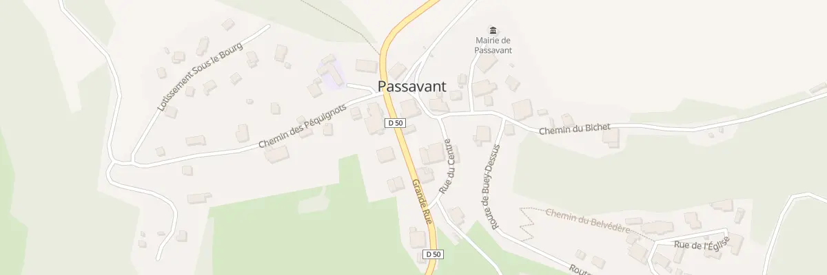Plan du 3 Rue Grande Rue à Passavant