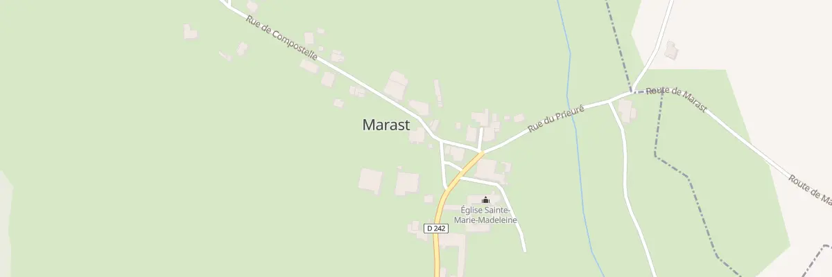 Plan du 2 Rue de Compostelle à Marast