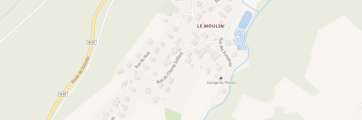 Plan du 7 Rue du Champ Saillard à Jougne