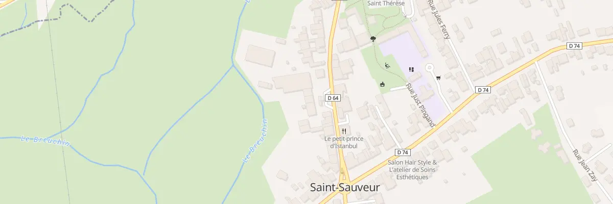 Plan du 24 Rue Edouard Herriot à Saint-Sauveur